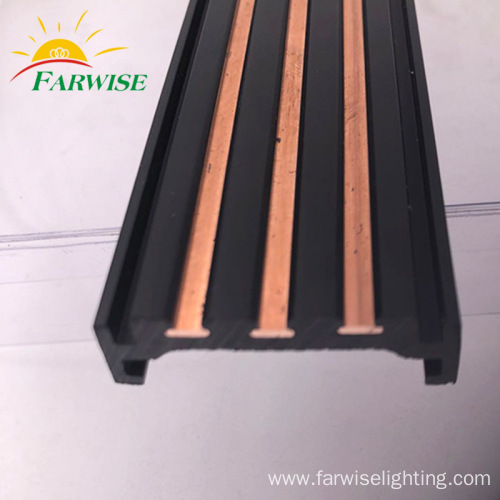 Co-extrusion Plastic Guide Rail Insert Copper Strip